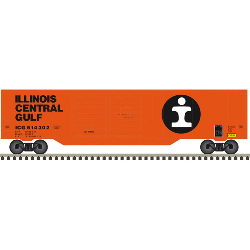 PREORDER Atlas Trainman N 50007324 50' Double Door Boxcar, Illinois Central Gulf