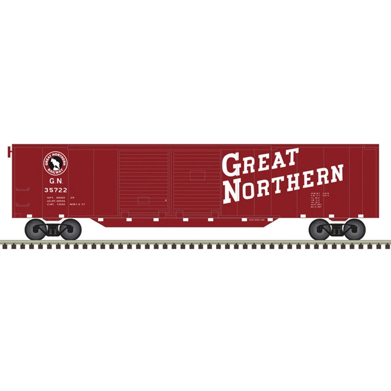 PREORDER Atlas Trainman N 50007327 50' Double Door Boxcar, Great Northern