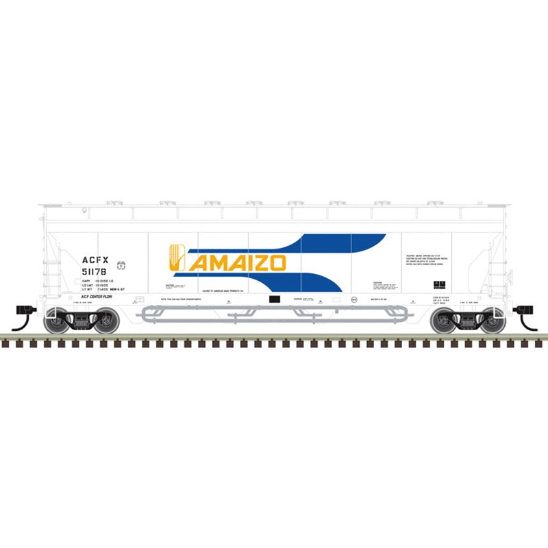 PREORDER Atlas Master Line N 50007334 ACF Center Flow Pressureaide Covered Hopper, American Industrial Transport Amaizo