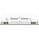 PREORDER Atlas Master Line N 50007345 ACF Center Flow Pressureaide Covered Hopper, American Industrial Transport Montana Talc Company