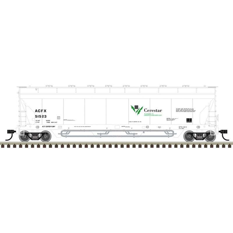 PREORDER Atlas Master Line N 50007350 ACF Center Flow Pressureaide Covered Hopper, American Industrial Transport Cerestar