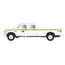 Atlas 60000159 1990s Ford(R) F-250 - F-350 Standard Cab Pickup Set - Assembled -- Herzog (white, yellow), N