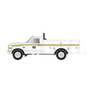Atlas 60000159 1990s Ford(R) F-250 - F-350 Standard Cab Pickup Set - Assembled -- Herzog (white, yellow), N