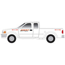 PREORDER Atlas N 60000178 1997 Ford F-150 Pickup Truck 2-Pack, Standard Sides, Assembled, BNSF Railway (MOW, white, orange, Wedge Logo)