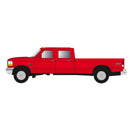 PREORDER Atlas N 60000187 1990s Ford F-250, F-350 Pickup Truck Set, Assembled, Red
