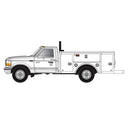 PREORDER Atlas N 60000190 1990s Ford F-250, F-350 Pickup Truck Set, Assembled, Norfolk Southern (white, black)