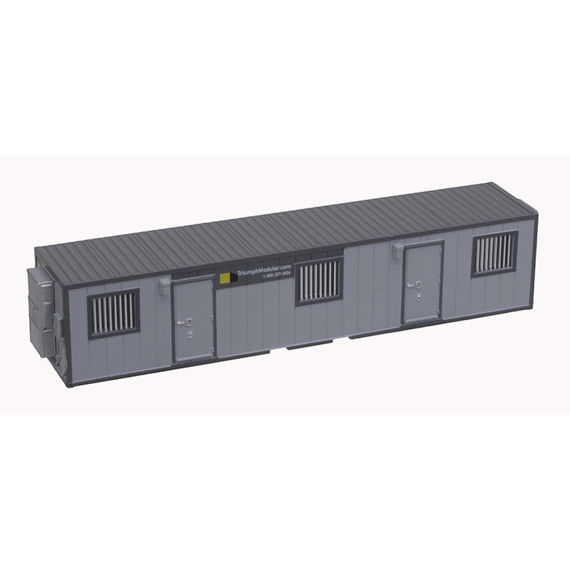 Atlas 70000235 40' Mobile Office Container - Assembled -- Triumph (two-tone gray), N Scale