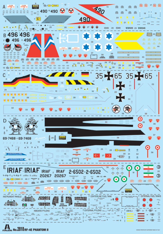 Italeri 2818 - SCALE 1 : 48 RF-4E Phantom II