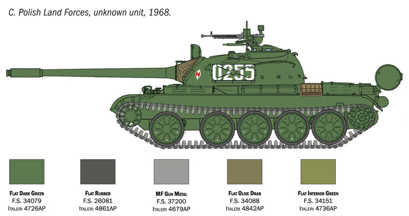 Italeri 7081 - SCALE 1 : 72 T-55 A