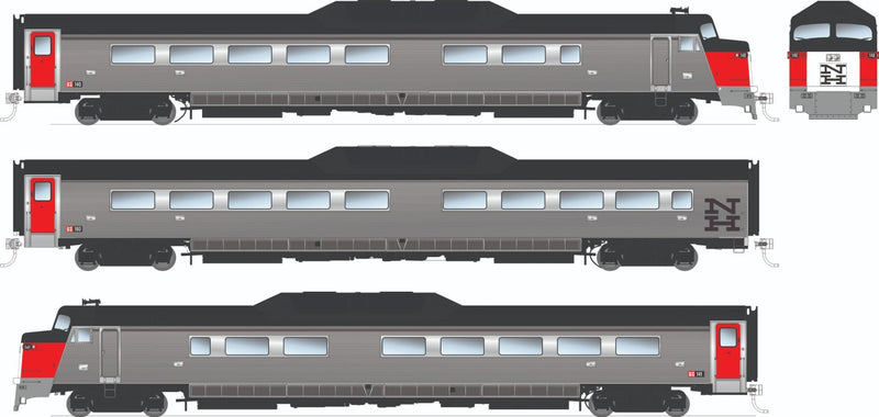 PREORDER Rapido HO 16901 Budd Roger Williams Passenger Car Set, New Haven (3-Pack) (DCC & Sound Equipped)