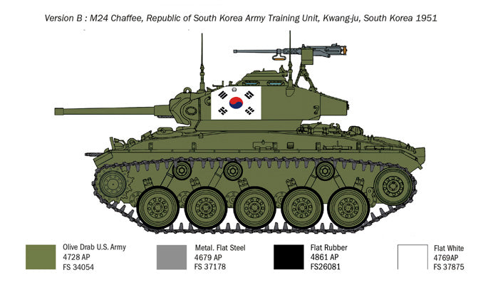 Italeri 6587 - SCALE 1 : 35 M24 Chaffee Korean War