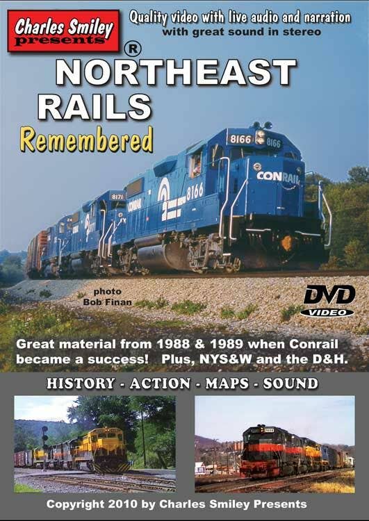 Charles Smiley Videos DVD 135 Northeast Rails Remembered