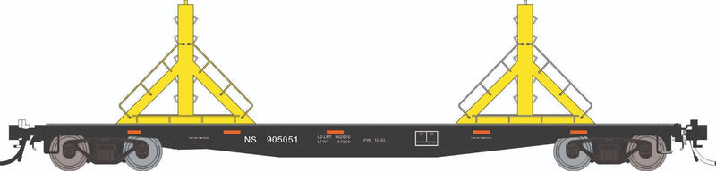 PREORDER Rapido HO 138405A F30D 50' Rail Flat Car , Norfolk Southern MOW