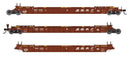 PREORDER Walthers Mainline HO 910-55817 NSC Articulated 3-Unit 53' Well Car, Burlington Northern Santa Fe