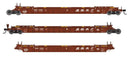 Walthers Mainline HO 910-55817 NSC Articulated 3-Unit 53' Well Car, Burlington Northern Santa Fe