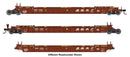 Walthers Mainline HO 910-55818 NSC Articulated 3-Unit 53' Well Car, Burlington Northern Santa Fe
