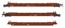 PREORDER Walthers Mainline HO 910-55823 NSC Articulated 3-Unit 53' Well Car, Santa Fe Leasing SFLC