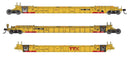 PREORDER Walthers Mainline HO 910-55832 NSC Articulated 3-Unit 53' Well Car, TTX