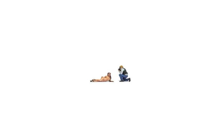 Noch HO 10605 Nude Model and Photographer, Color 3D Print