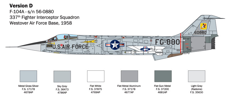 Italeri 2515 - SCALE 1 : 32 F-104 STARFIGHTER A/C