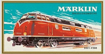 Marklin 15966 Paint-by-Numbers Set, V200 Diesel Locomotive