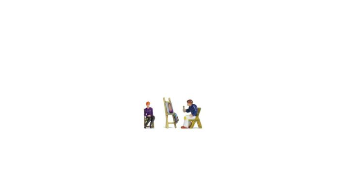 Noch HO 10415 Painter with Model and Easel, Color 3D Print
