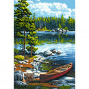Paint Works Paint by Number 91446 Canoe By The Lake Lg