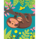 Paint Works Paint by Number 91692 Sloth and Baby PBN 8x10 Beginner