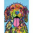 Paint Works Paint by Number 91695 Colorful Dog Pencil BN 9x12