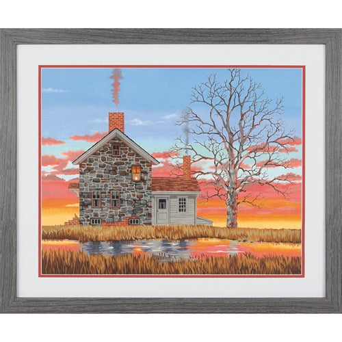 Paint Works Paint by Number 91743 Home at Sunset PBN 20x16