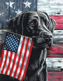 Paint Works Paint by Number 91793 Patriotic Dog