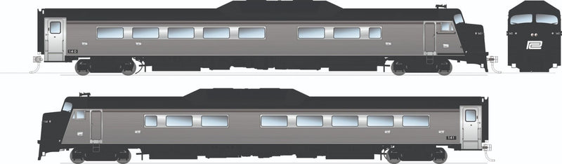 PREORDER Rapido HO 16403 Budd Roger Williams Passenger Car Set, Penn Central (2-Pack)
