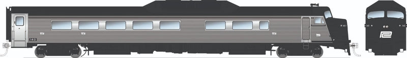PREORDER Rapido HO 16902 Budd Roger Williams End Car, Penn Central Unnumbered (DCC & Sound Equipped)