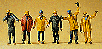Preiser HO 10423 People Working, Modern Workmen with Outdoor Gear (6)