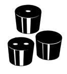 Perfect Parts 613A Rubber Stoppers SiZe 00 4pcs