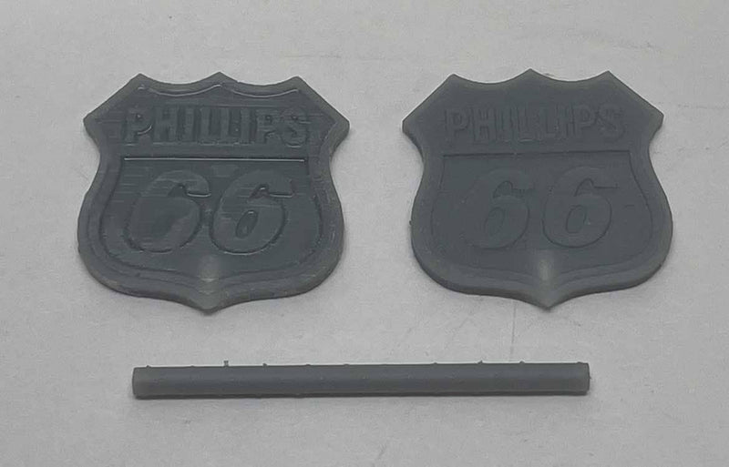 PREORDER Phoenix Precision Models N 30649 Phillips 66 Gas Station Sign with Pole 3D Printed Kit, Unpainted