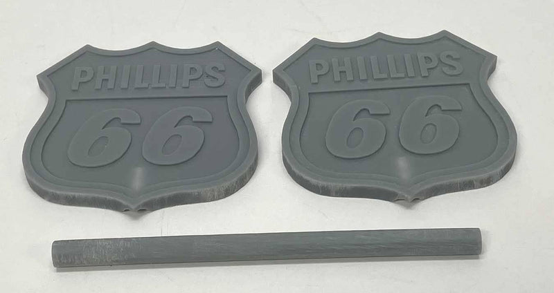 PREORDER Phoenix Precision Models O 33649 Phillips 66 Gas Station Sign with Pole 3D Printed Kit, Unpainted