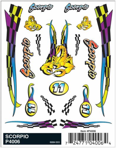 Woodland Scenics P4006 PineCar Dry Transfer Decals, Scorpio
