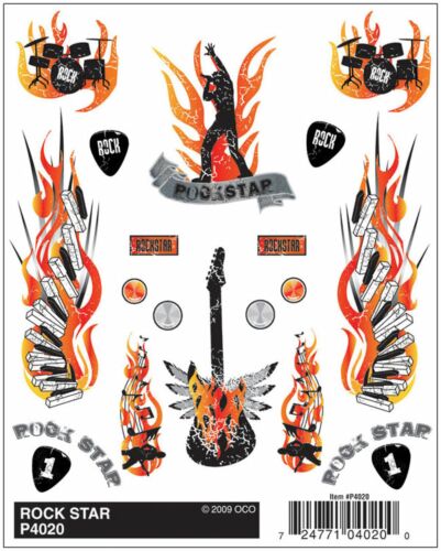 Woodland Scenics P4020 PineCar Dry Transfer Decals, Rock Star
