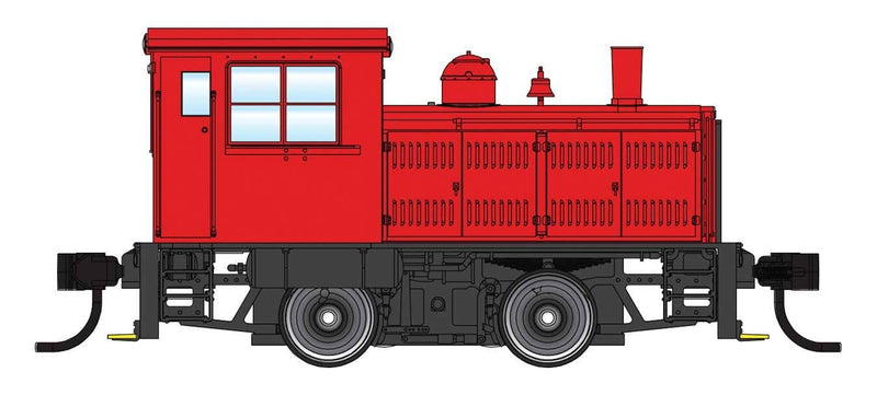 PREORDER Walthers Mainline HO 910-20017 Plymouth ML-8 Industrial Switcher, Red with Pilot Stripes (DCC Equipped) | 152.98