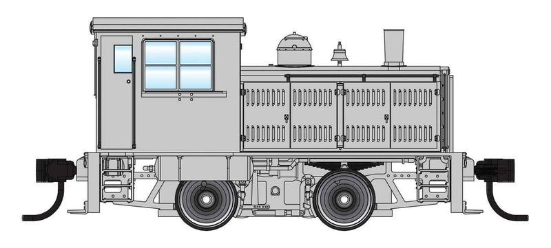 PREORDER Walthers Mainline HO 910-10018 Plymouth ML-8 Industrial Switcher, Silver with Black Stripes | 98.98