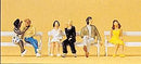 Preiser HO 10180 Couples Seated on Benches (3)