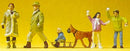 Preiser HO 10310 Krause Family Out in Winter with Dog (5)
