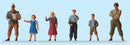 Preiser HO 10613 US Soldiers with Children (6)