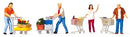 Preiser HO 10722 Shoppers with Carts (4)