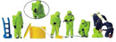 Preiser HO 17031 Firefighters with Green Hazmat Suits (6)