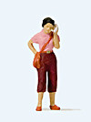 Preiser HO 28166 Woman with Mobile Phone