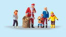 Preiser HO 29098 Santa Clause with Children