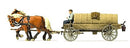 Preiser HO 30414 Horse-Drawn Liquid Manure Wagon