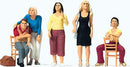 Preiser O 65361 Sitting and Standing People (5)